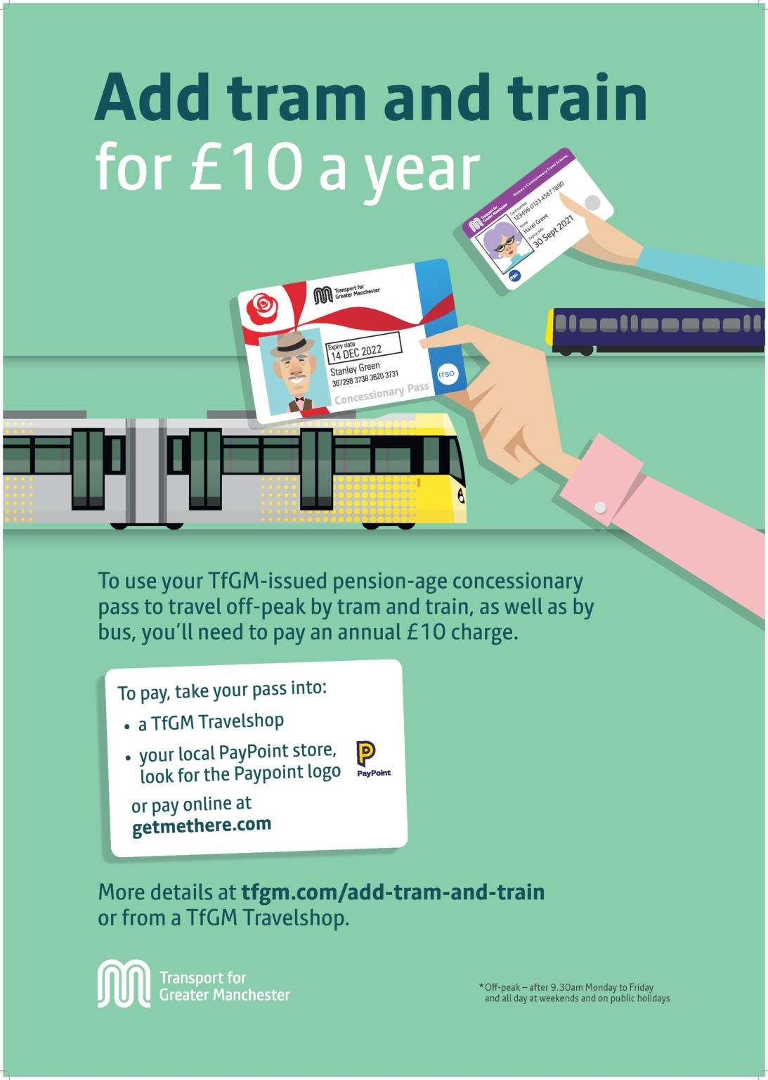 can i use my concessionary travel pass on trains